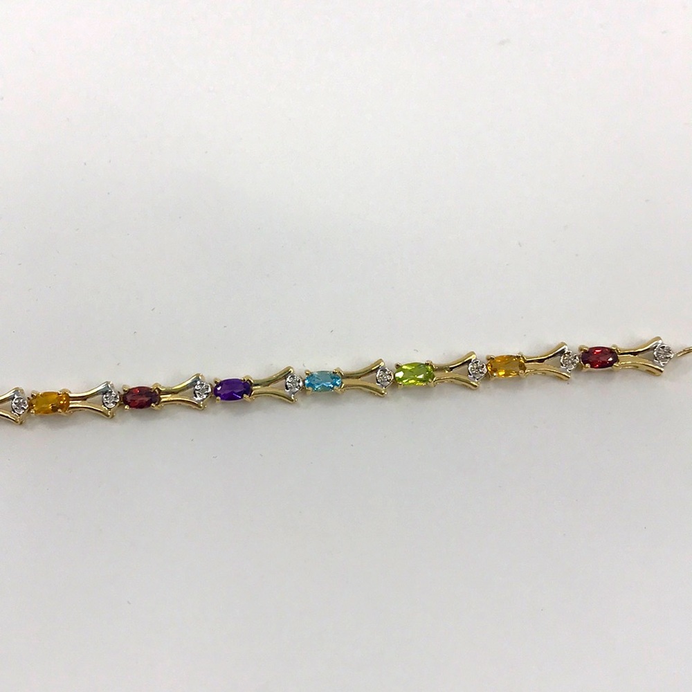 Gem & Diamond Bracelet
